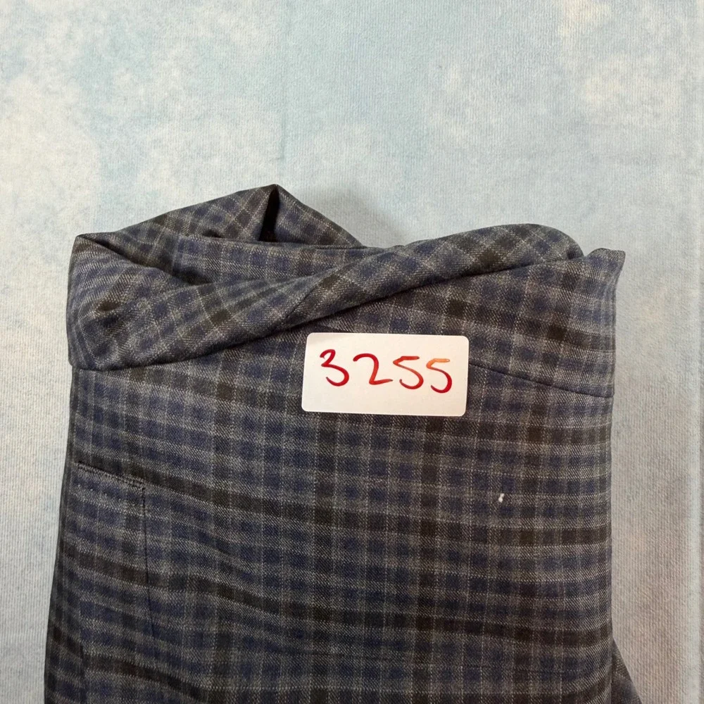 Brooks Brothers Blazer Mens 46R Blue Check Reda Italian Wool Slim Unstructered
